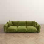 Canapé Arten de luxe en velours et boucle moderne du milieu du siècle