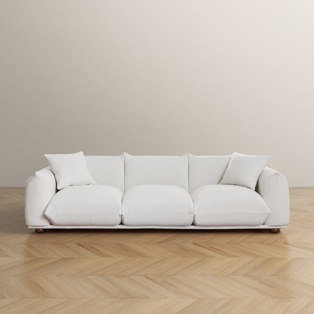 Canapé Arten de luxe en velours et boucle moderne du milieu du siècle