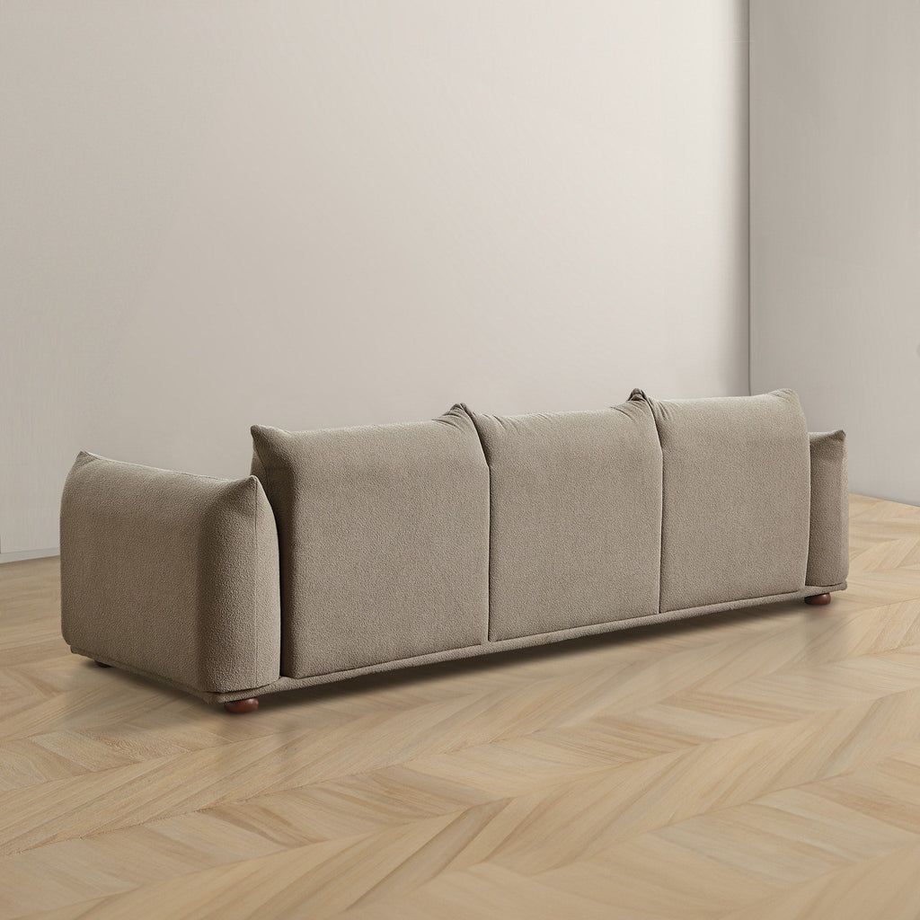 Canapé Arten de luxe en velours et boucle moderne du milieu du siècle