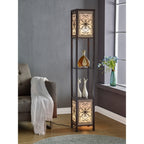 Lampadaire Copper Grove Arans Infinity Heart Shelf 64 pouces Espresso