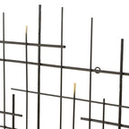 Décoration murale moderne en métal Carson Carrington Idakra - 28 H x 28 L x 1,5 P