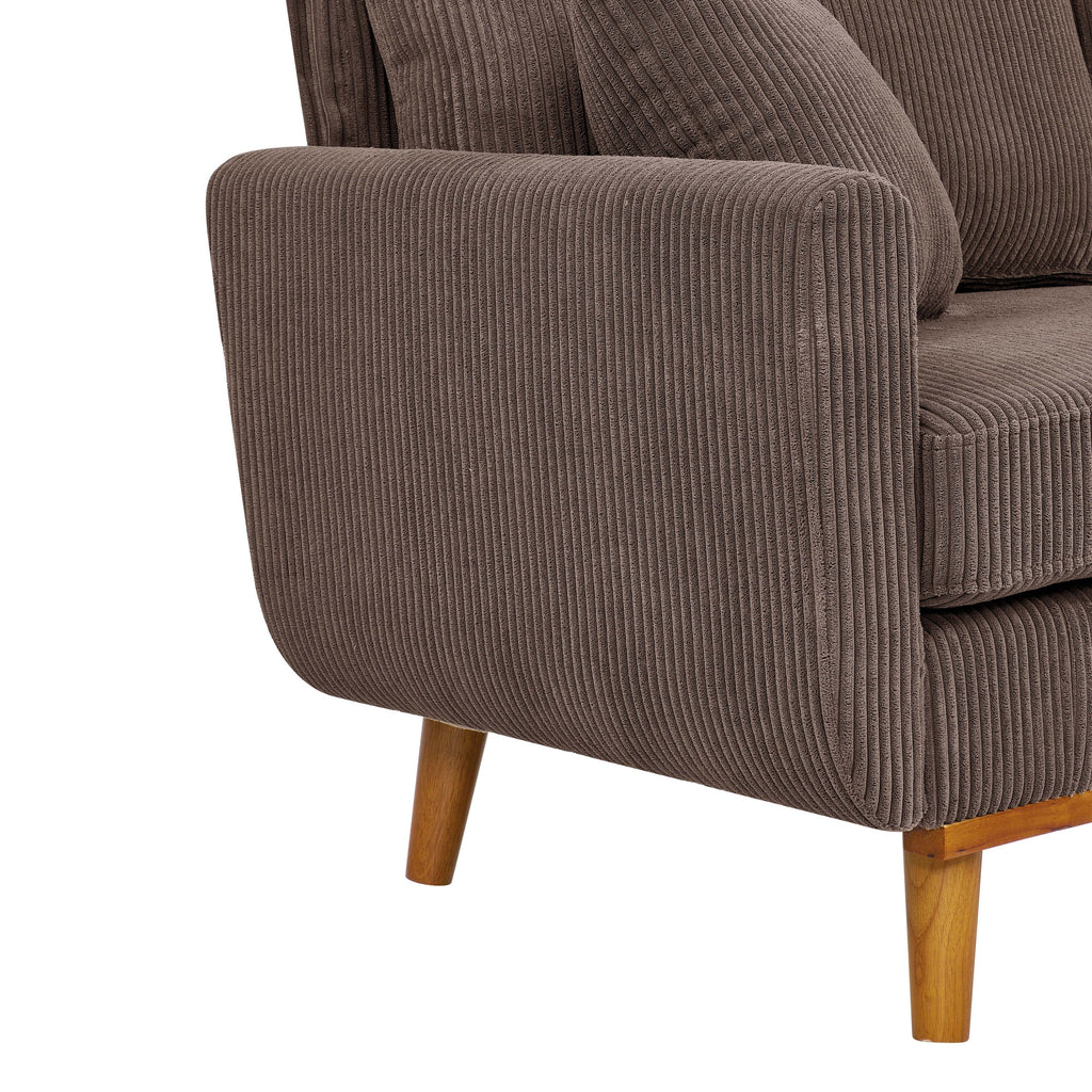 Canapé Asher en velours côtelé du milieu du siècle