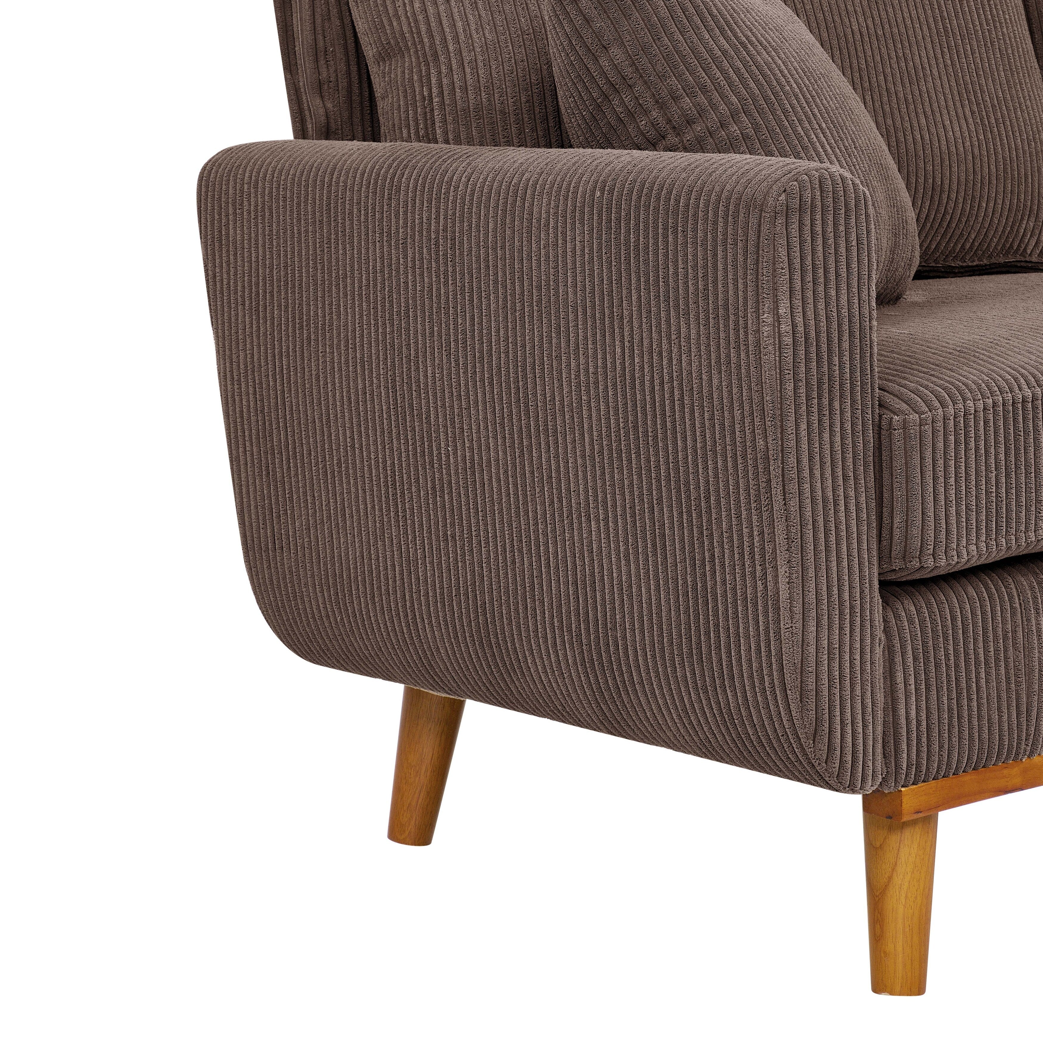 Canapé Asher en velours côtelé du milieu du siècle