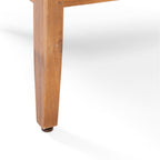 Ensemble de salon de jardin 4 places Aston de style Mid-Century Modern en acacia avec coussins par Christopher Knight Home