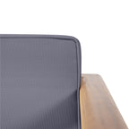 Ensemble de salon de jardin 4 places Aston de style Mid-Century Modern en acacia avec coussins par Christopher Knight Home