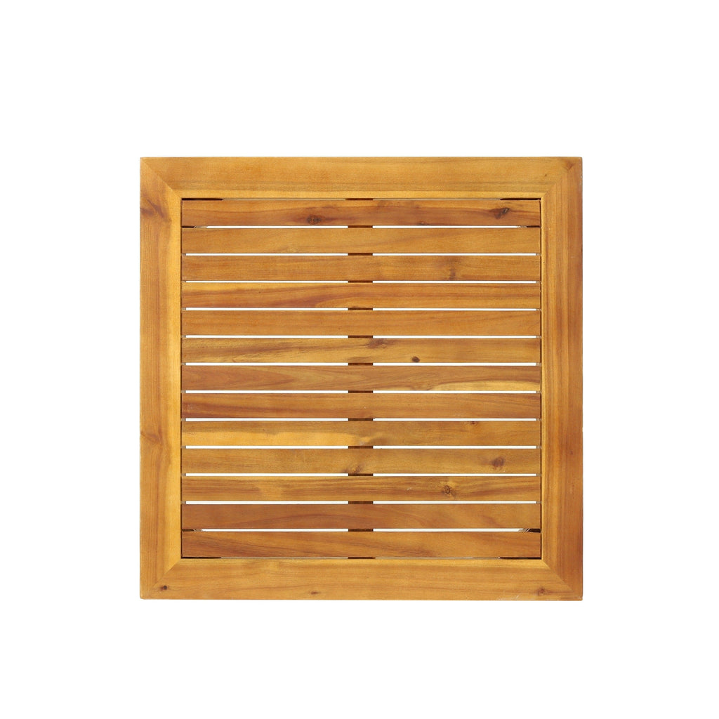 Ensemble de salon sectionnel en bois d'acacia Aston Outdoor de style milieu de siècle par Christopher Knight Home