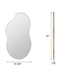 Miroir mural asymétrique ondulé antique