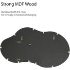 Miroir mural asymétrique ondulé antique