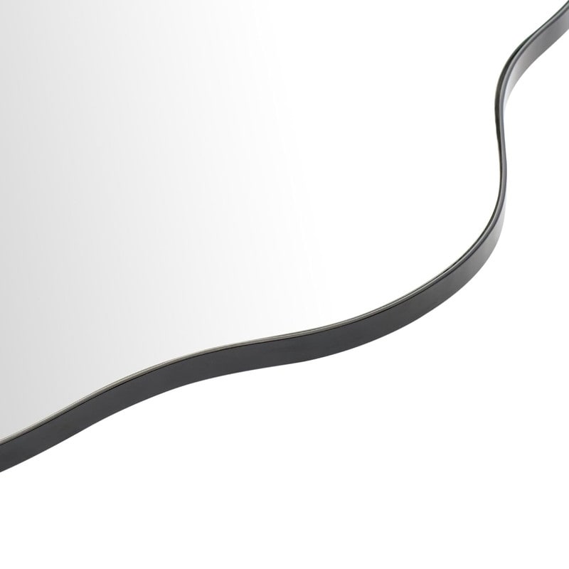 Miroir mural asymétrique ondulé antique