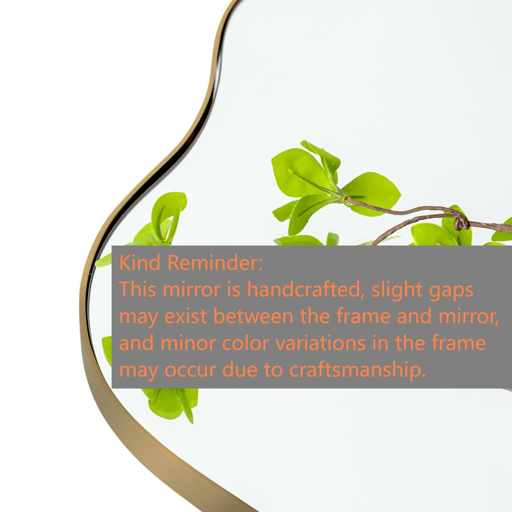 Miroir mural asymétrique ondulé antique