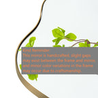 Miroir mural asymétrique ondulé antique