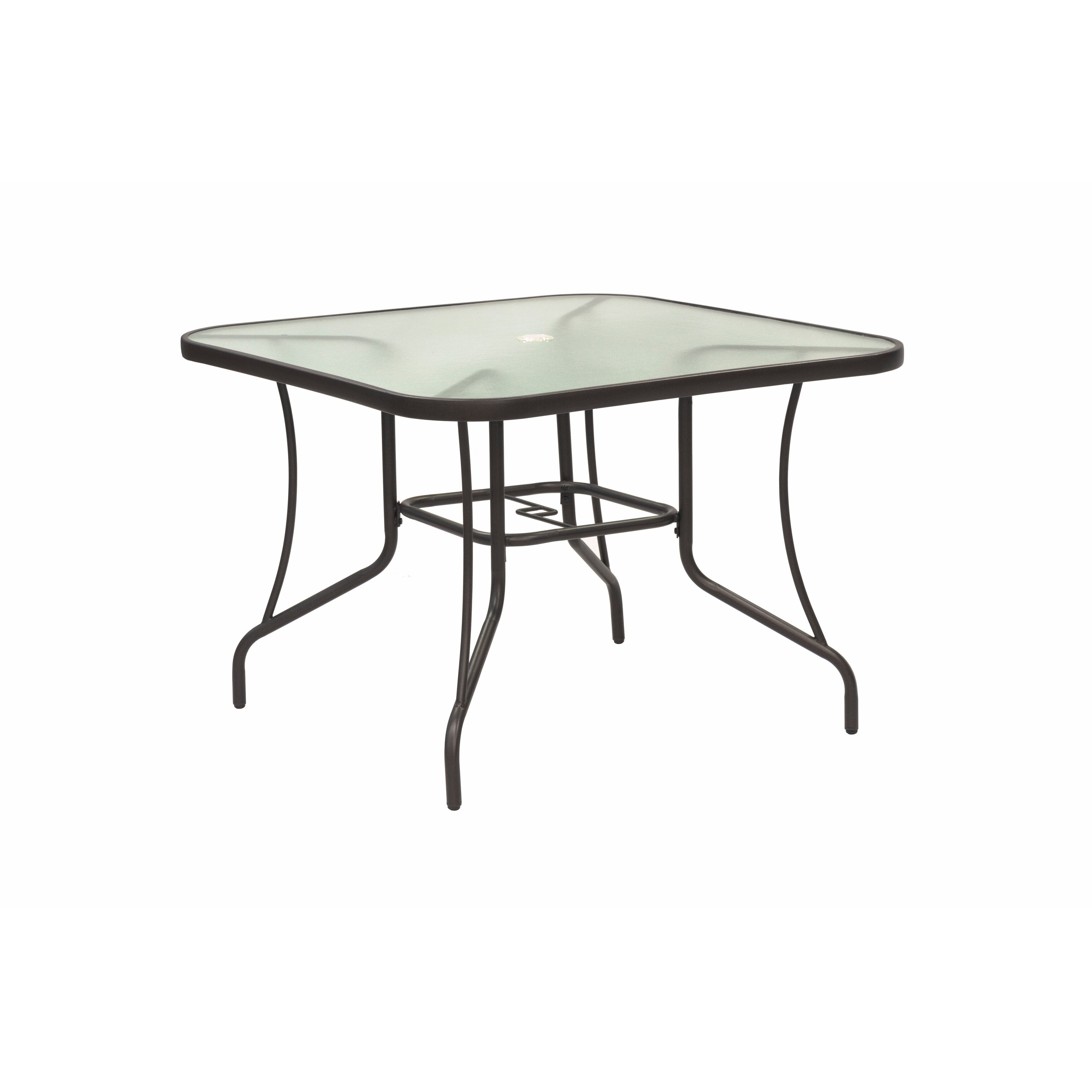 Ensemble de salle à manger d'extérieur Augusta 5 pièces avec table carrée