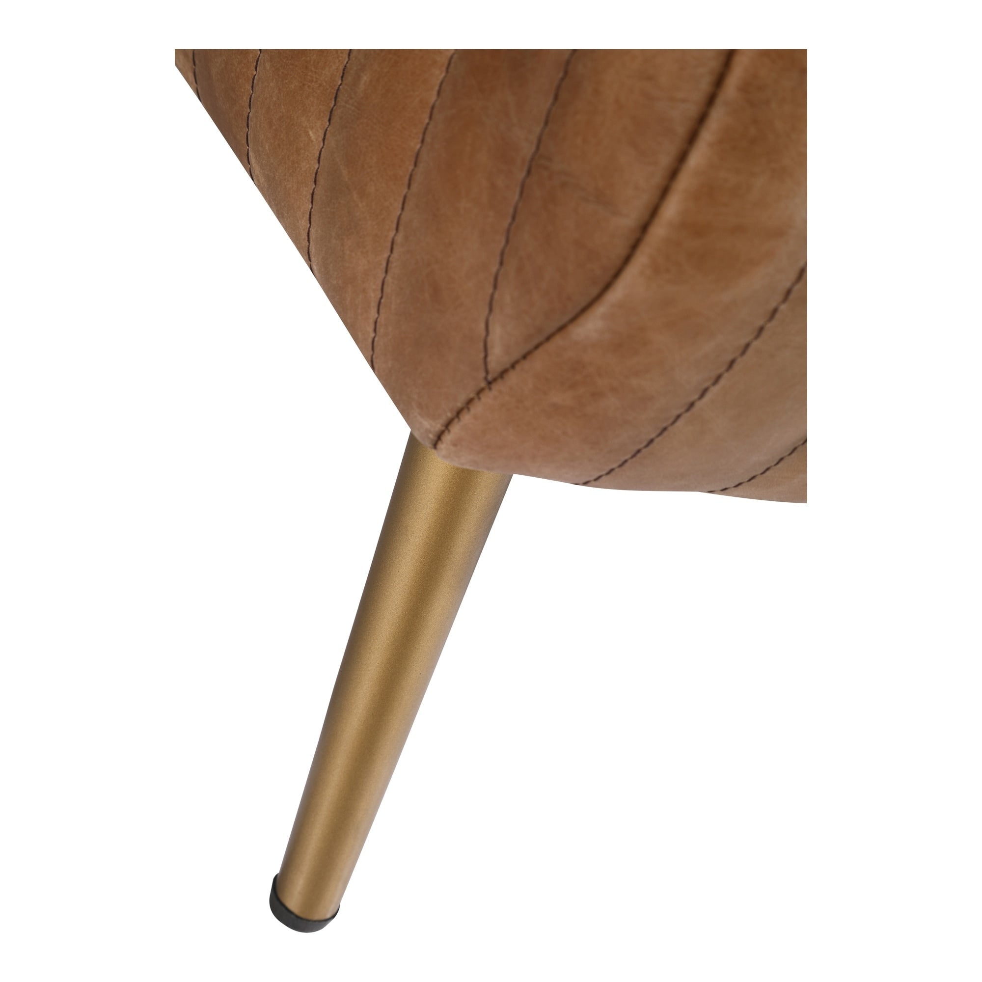 Banc moderne en cuir côtelé Aurelle Home