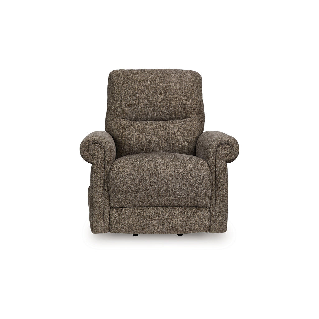 Fauteuil inclinable releveur électrique Auro, massage thermique, polyester brun taupe
