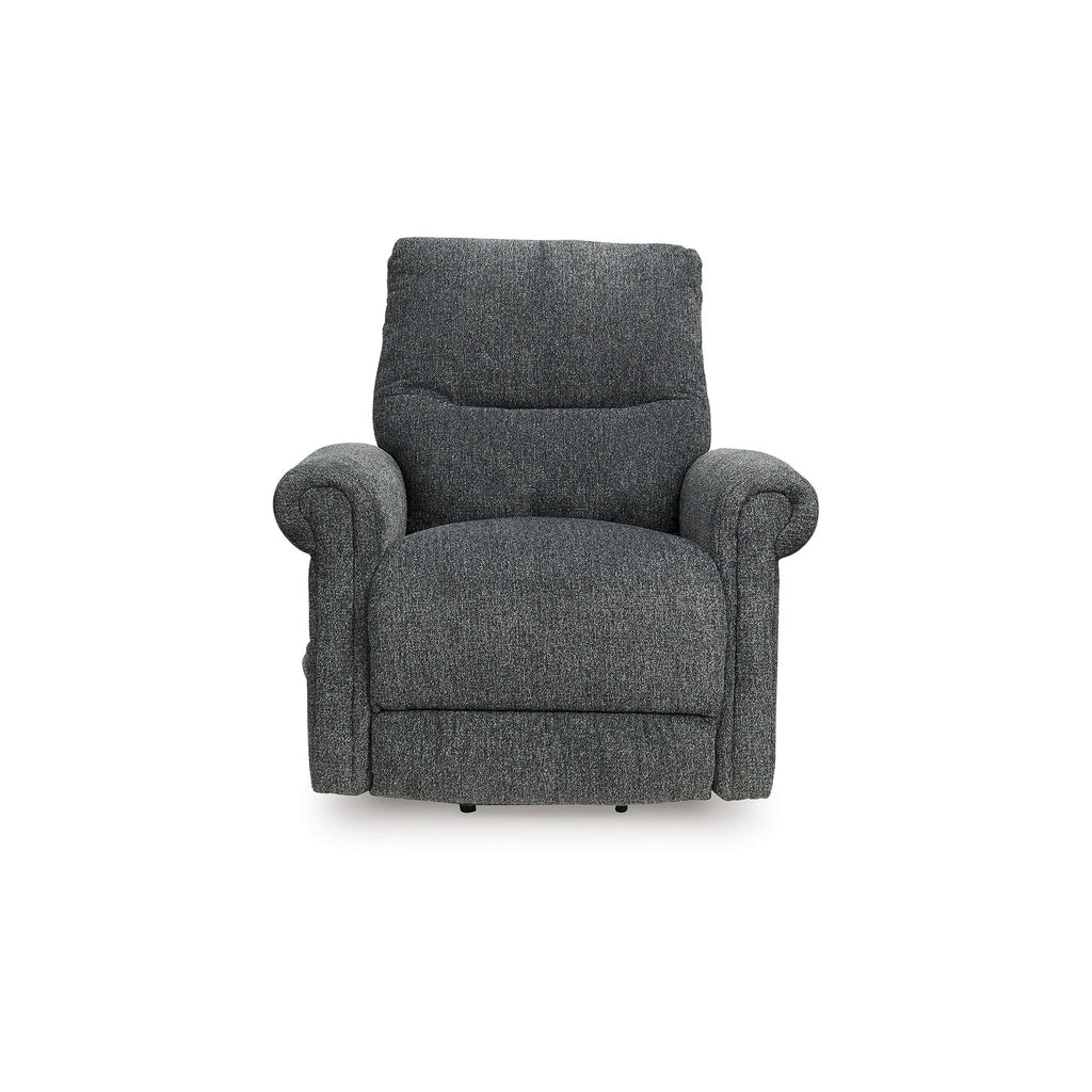 Fauteuil inclinable releveur électrique Auro, chauffant et massant, 99 cm, polyester gris