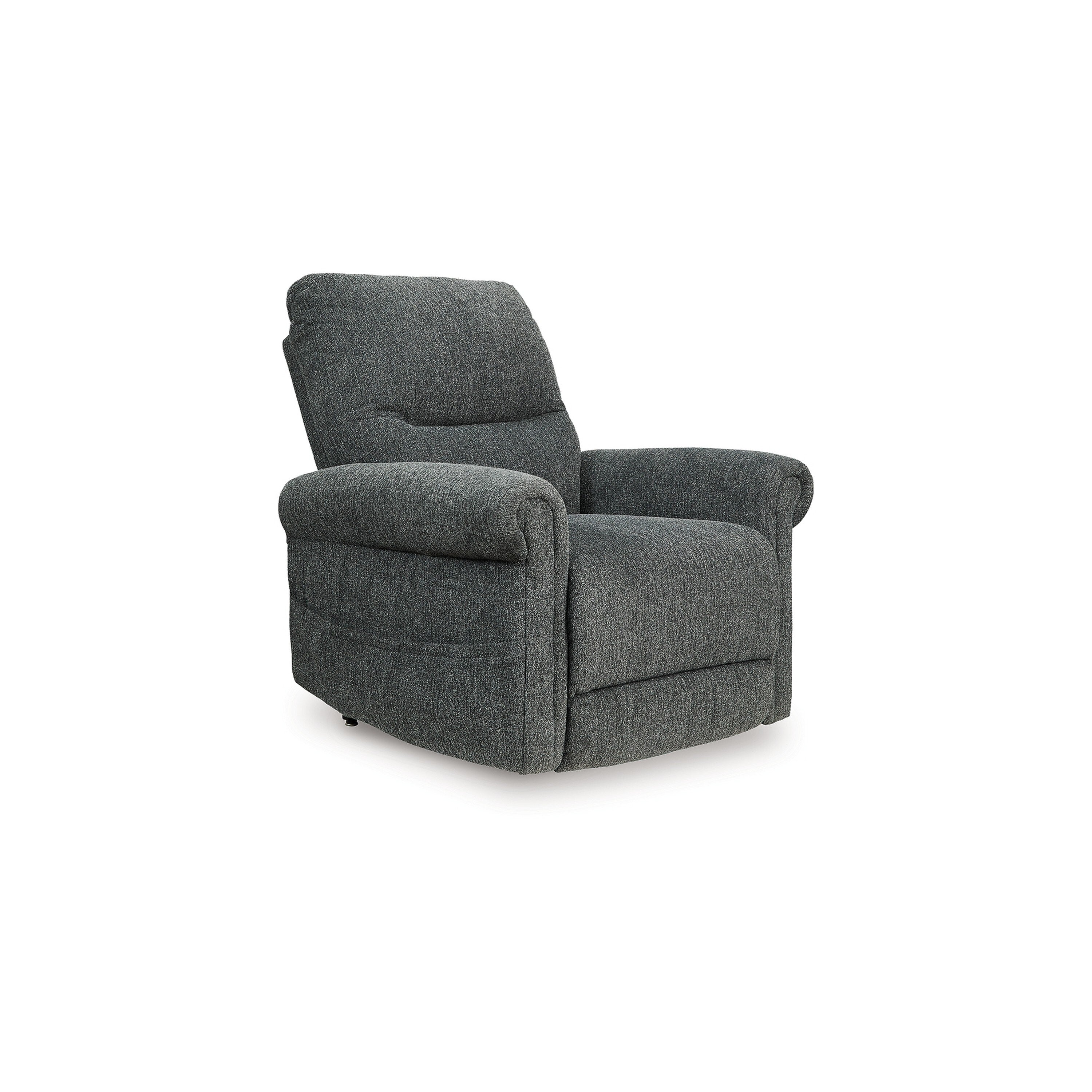 Fauteuil inclinable releveur électrique Auro, chauffant et massant, 99 cm, polyester gris