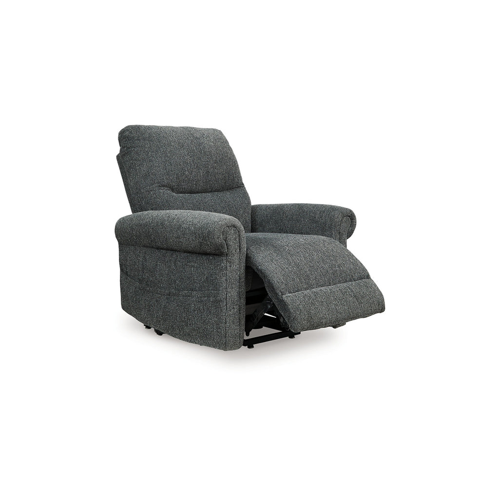 Fauteuil inclinable releveur électrique Auro, chauffant et massant, 99 cm, polyester gris