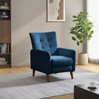 Fauteuil inclinable manuel confortable Aurora avec base en bois