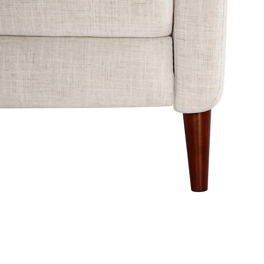 Fauteuil inclinable manuel confortable Aurora avec base en bois