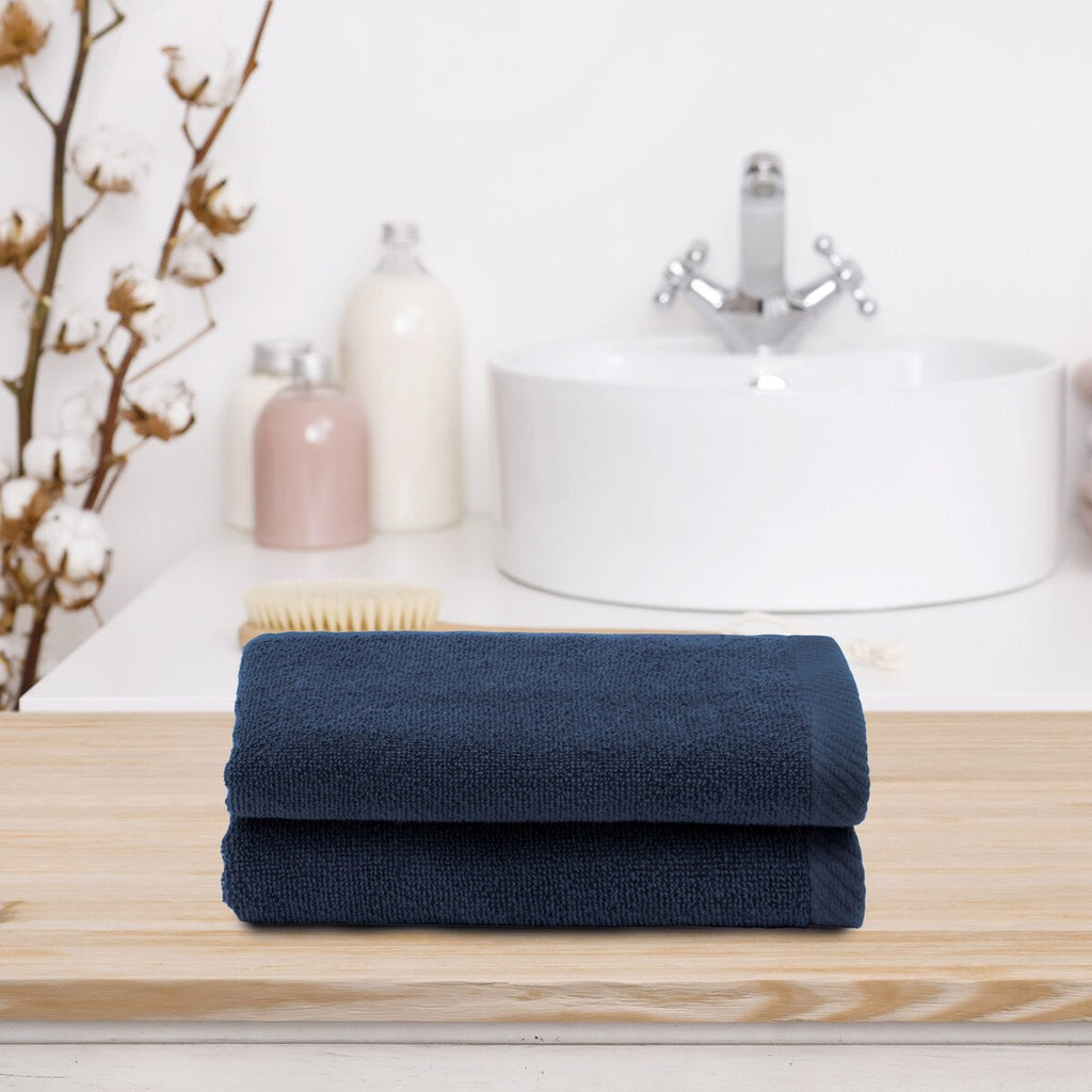 Serviettes de toilette Ediree 100 % coton turc authentiques pour hôtel et spa - Lot de 2