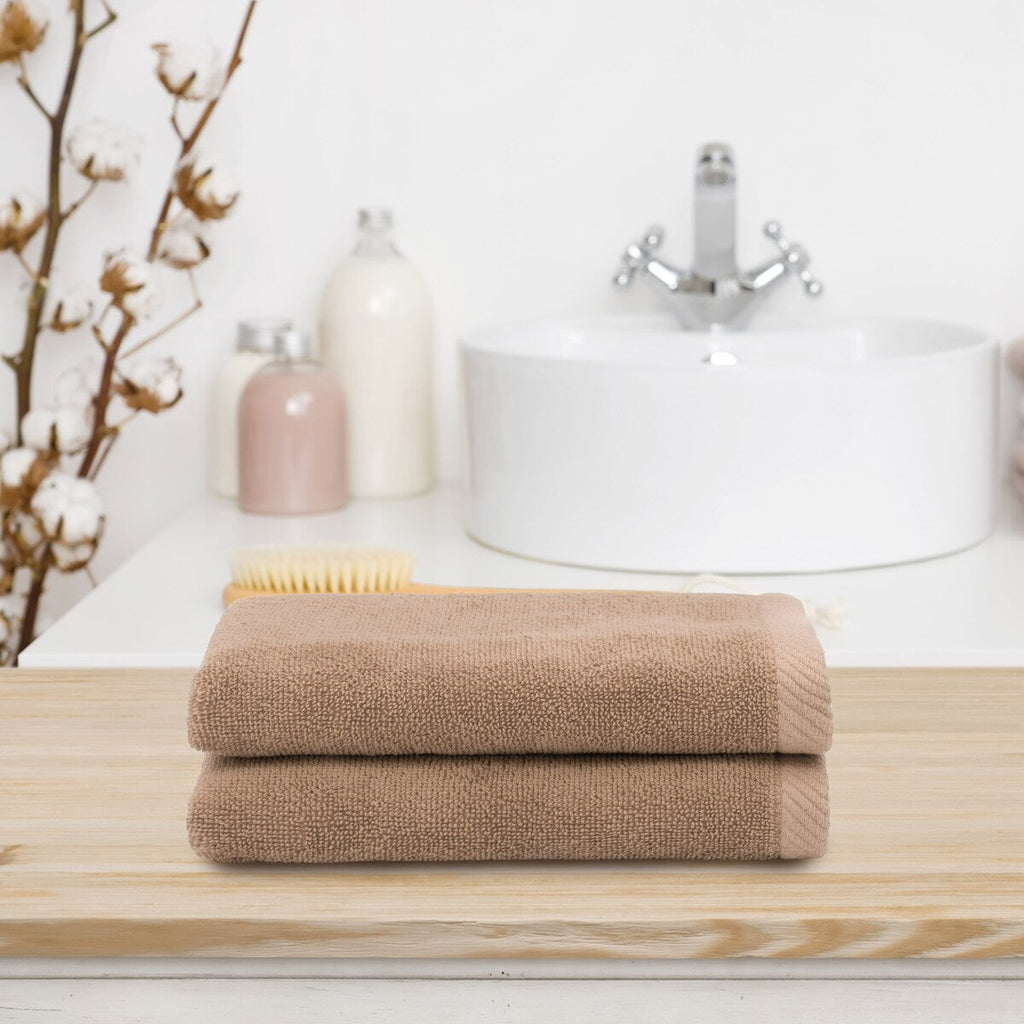 Serviettes de toilette Ediree 100 % coton turc authentiques pour hôtel et spa - Lot de 2