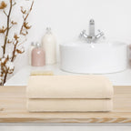 Serviettes de toilette Ediree 100 % coton turc authentiques pour hôtel et spa - Lot de 2