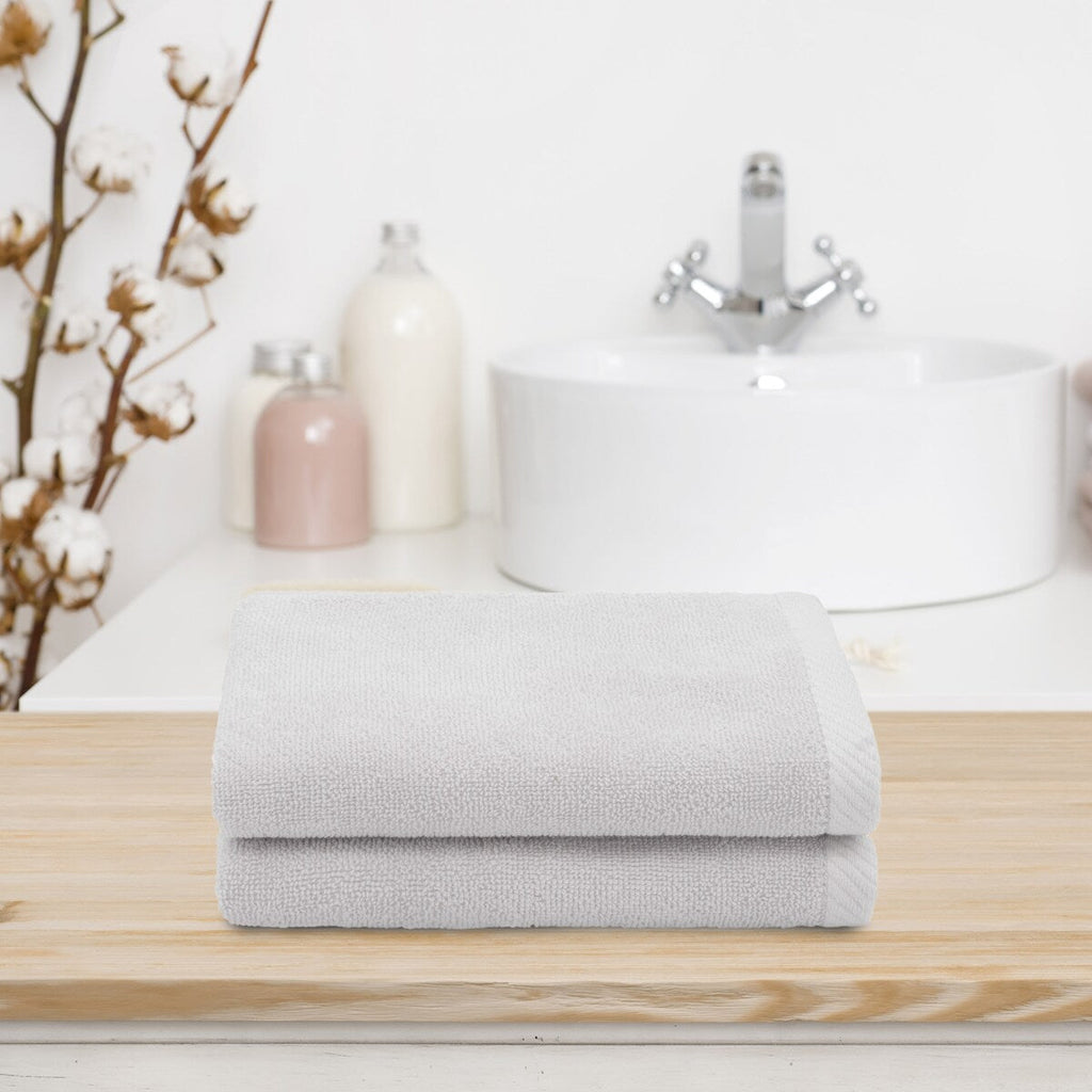 Serviettes de toilette Ediree 100 % coton turc authentiques pour hôtel et spa - Lot de 2