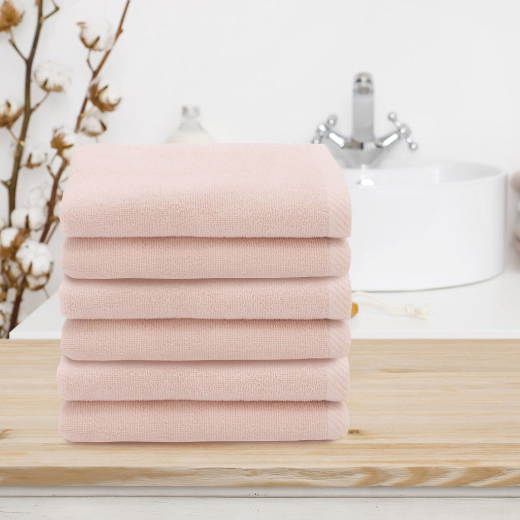 Serviettes de toilette Ediree 100 % coton turc authentiques pour hôtel et spa - Lot de 6