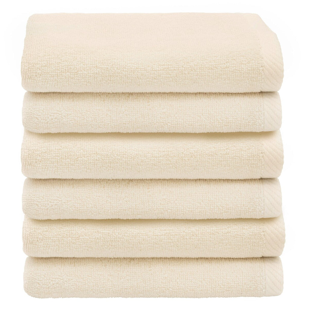 Serviettes de toilette Ediree 100 % coton turc authentiques pour hôtel et spa - Lot de 6