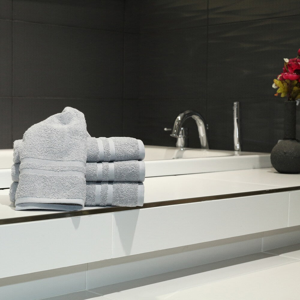 Serviettes à main en coton turc Copper Grove Tracadie, lot de 4