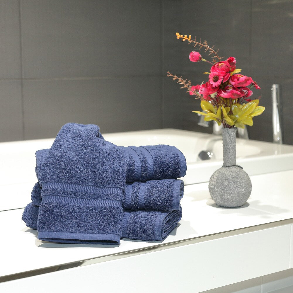 Serviettes à main en coton turc Copper Grove Tracadie, lot de 4