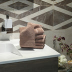 Débarbouillettes en coton éponge turc authentiques pour hôtel et spa Omni (lot de 6)