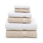 Ensemble de 6 serviettes en coton turc authentiques pour hôtel et spa