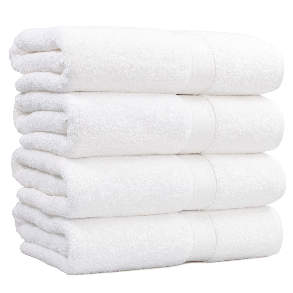 Serviettes de bain turques authentiques en coton pour hôtel et spa (lot de 4)