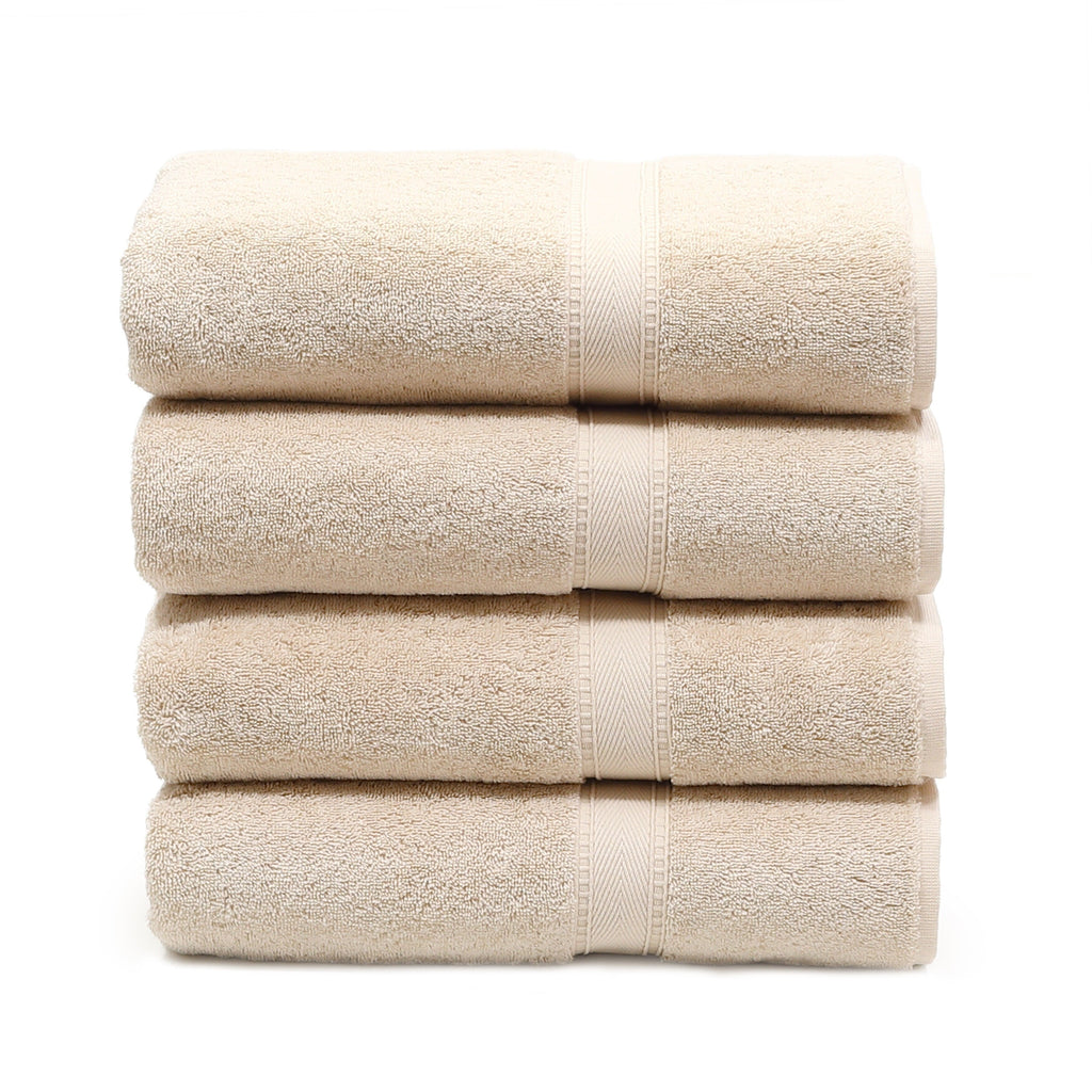 Serviettes de bain turques authentiques en coton pour hôtel et spa (lot de 4)