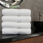 Serviettes de bain turques authentiques en coton pour hôtel et spa (lot de 4)