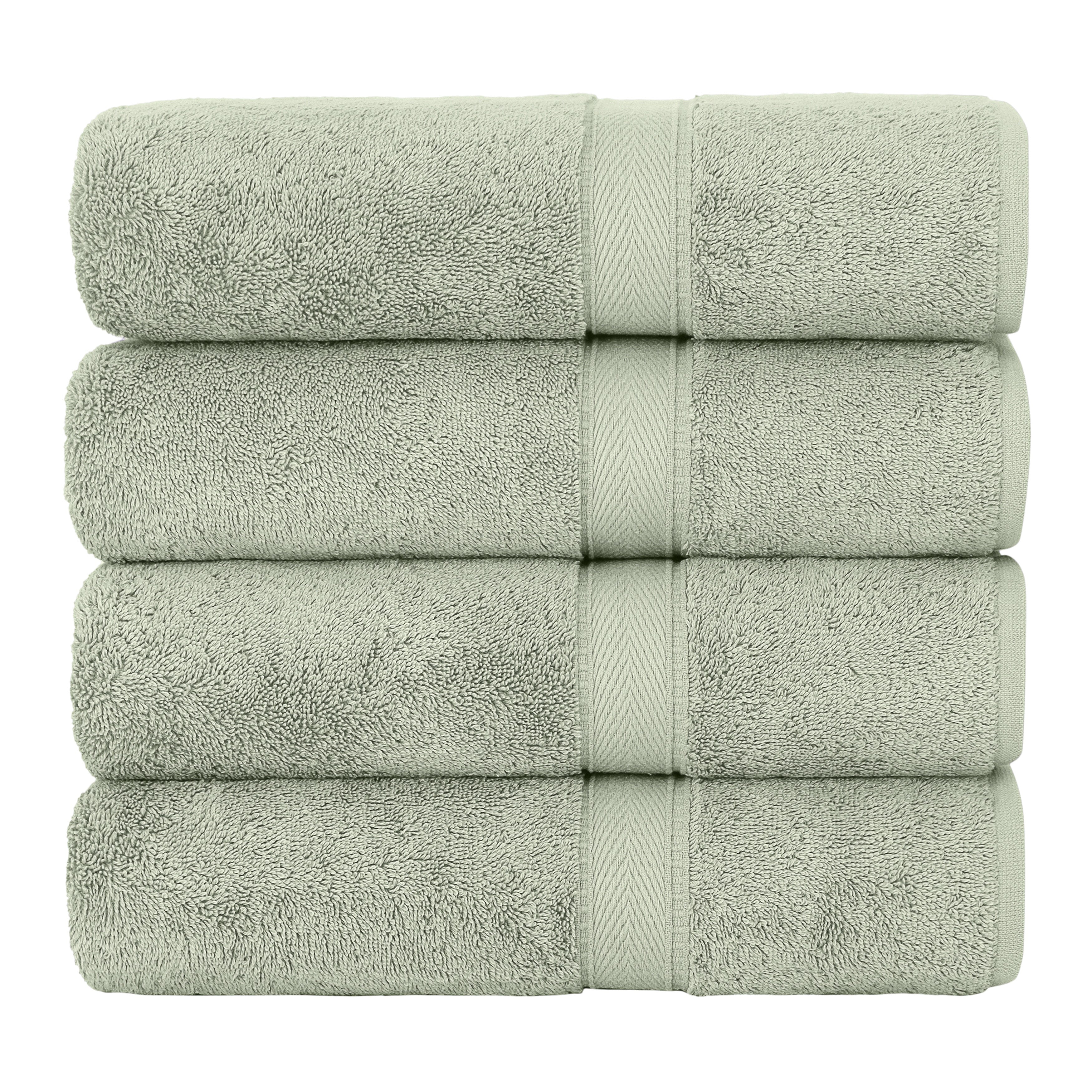Serviettes de bain turques authentiques en coton pour hôtel et spa (lot de 4)