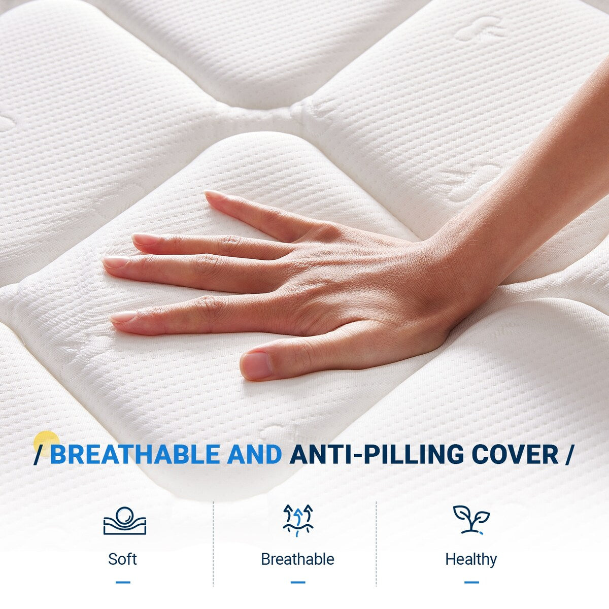 Matelas hybride en mousse à mémoire de forme moyenne Avenco 12 po