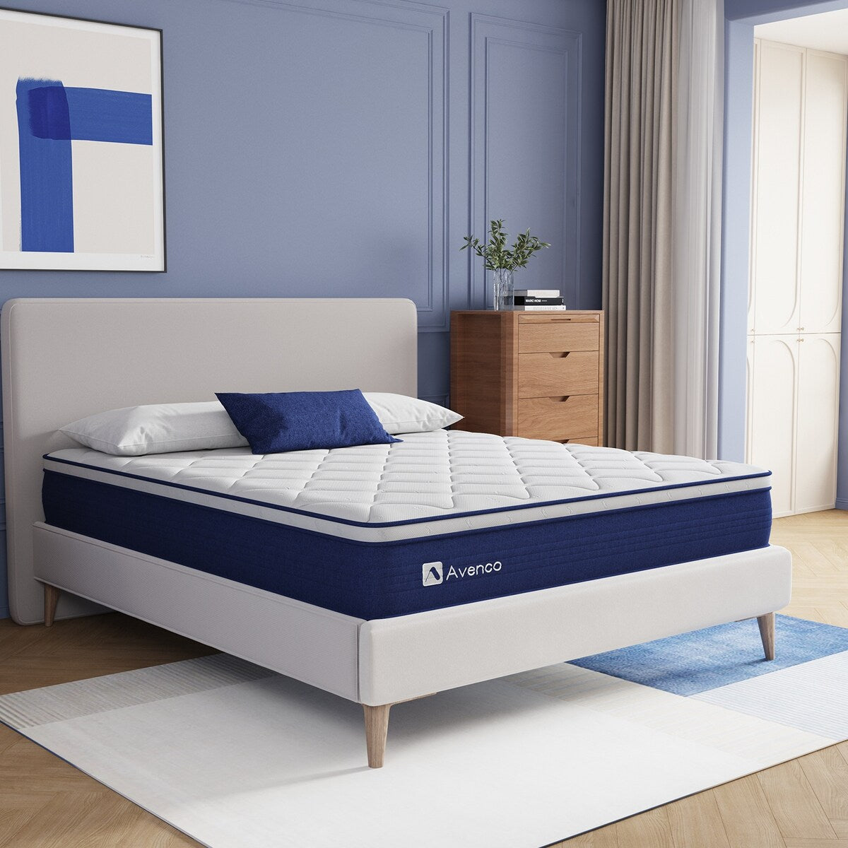 Matelas hybride en mousse à mémoire de forme moyenne Avenco 12 po