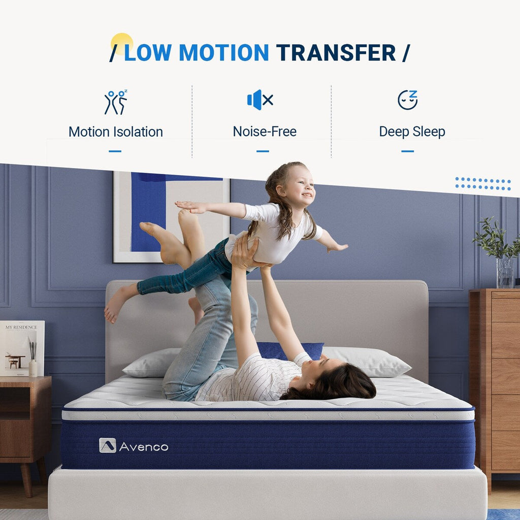 Matelas hybride en mousse à mémoire de forme moyenne Avenco 12 po