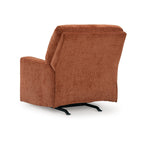 Fauteuil inclinable à bascule Avie, mouvement doux, polyester orange brûlé