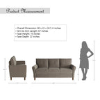 Canapé en velours capitonné Avlona