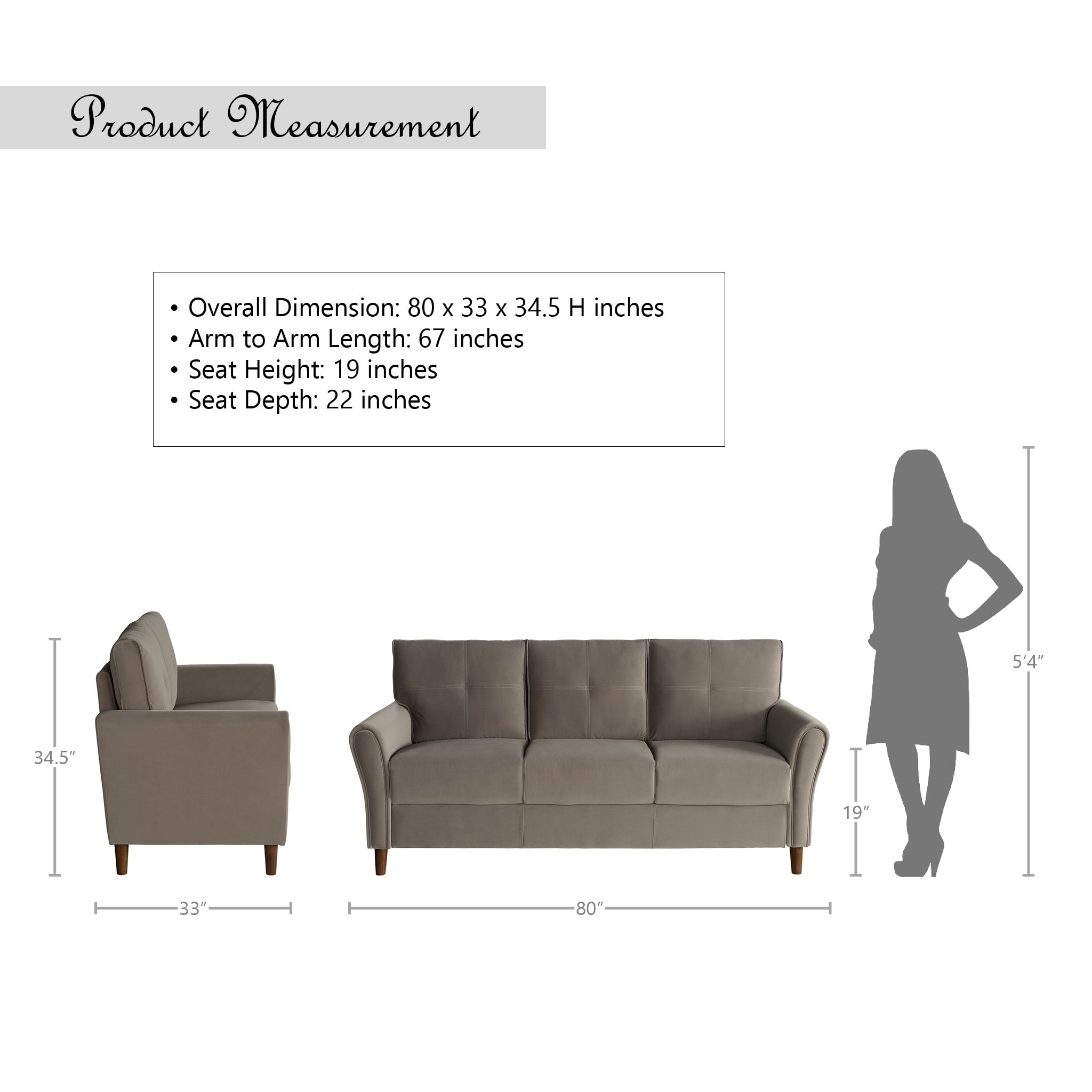 Canapé en velours capitonné Avlona