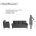 Canapé en velours capitonné Avlona