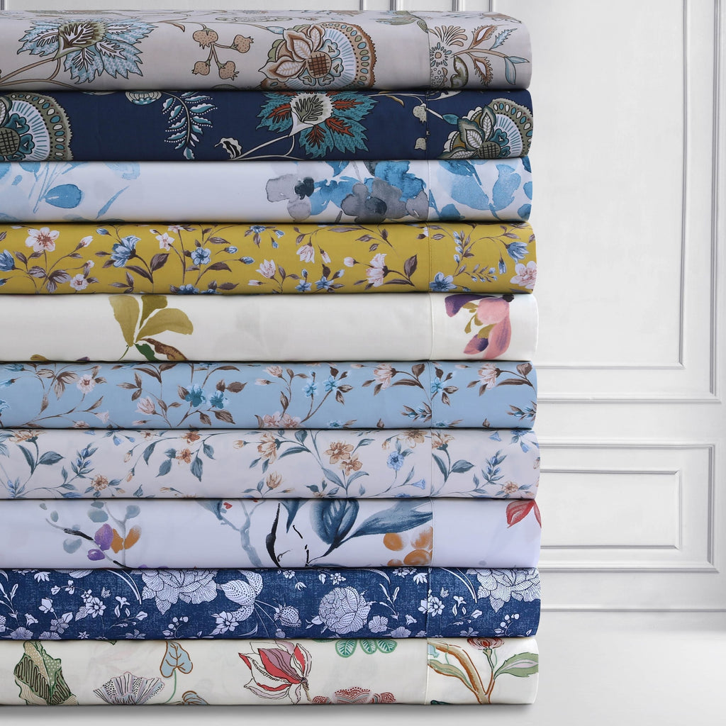 Parure de draps à poches profondes en satin de coton biologique Azores Home 300 fils