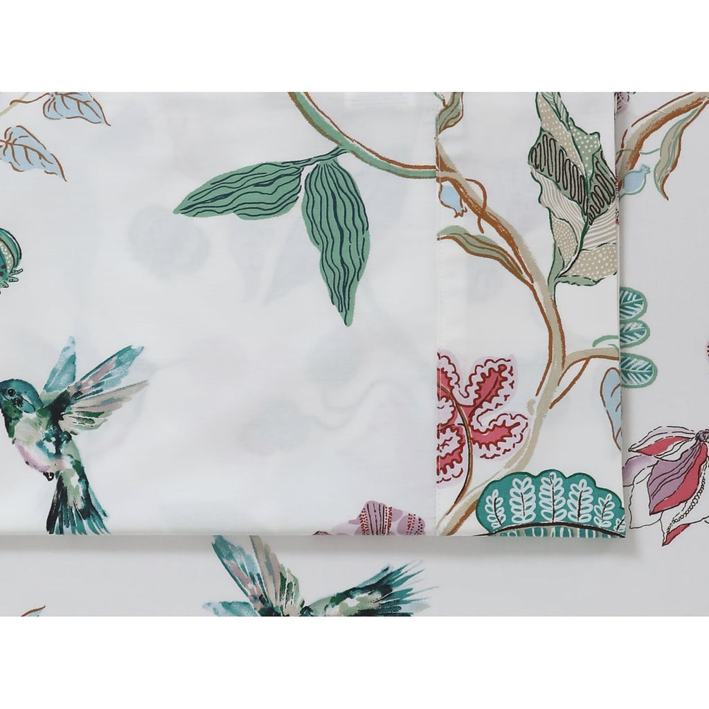 Parure de draps à poches profondes en satin de coton biologique Azores Home 300 fils