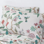 Parure de draps à poches profondes en satin de coton biologique Azores Home 300 fils