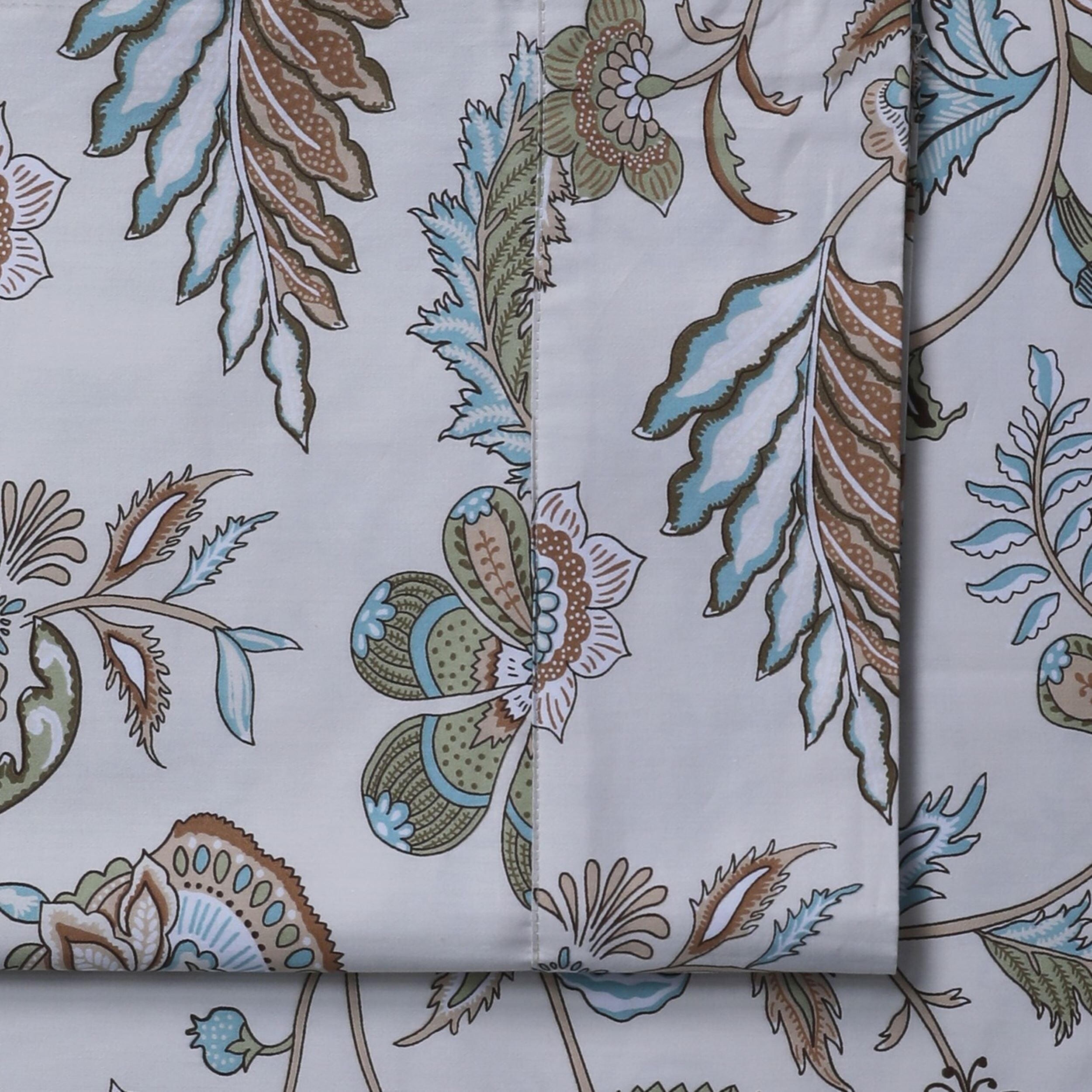 Parure de draps à poches profondes en satin de coton biologique Azores Home 300 fils