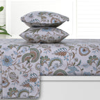 Parure de draps à poches profondes en satin de coton biologique Azores Home 300 fils