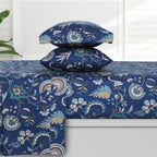 Parure de draps à poches profondes en satin de coton biologique Azores Home 300 fils